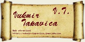 Vukmir Tapavica vizit kartica